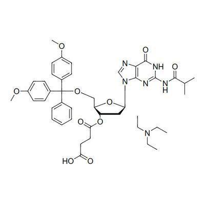 N2-iBu-DMTr-2'-dG-3'-succinate, TEA salt
