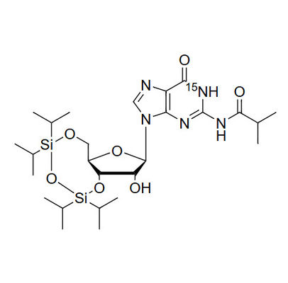 N2-iBu-3',5'-TIPDS-15N1-Gr N2-iBu-3',5'-O-TIPDS-15N1-guanosine