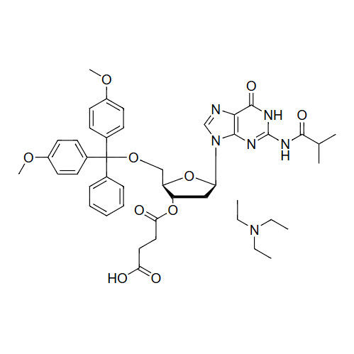 N2-iBu-DMTr-2'-dG-3'-succinate, TEA salt