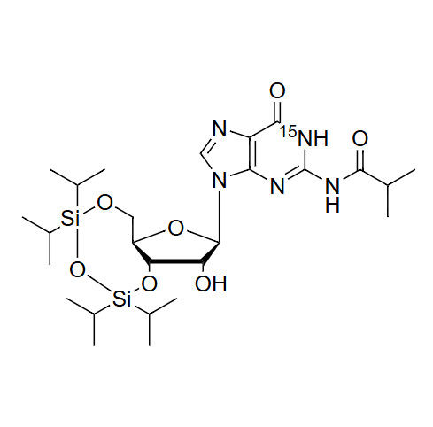 N2-iBu-3',5'-TIPDS-15N1-Gr N2-iBu-3',5'-O-TIPDS-15N1-guanosine